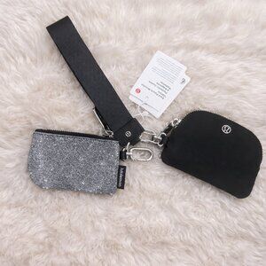 Dual Pouch Wristlet Glitter